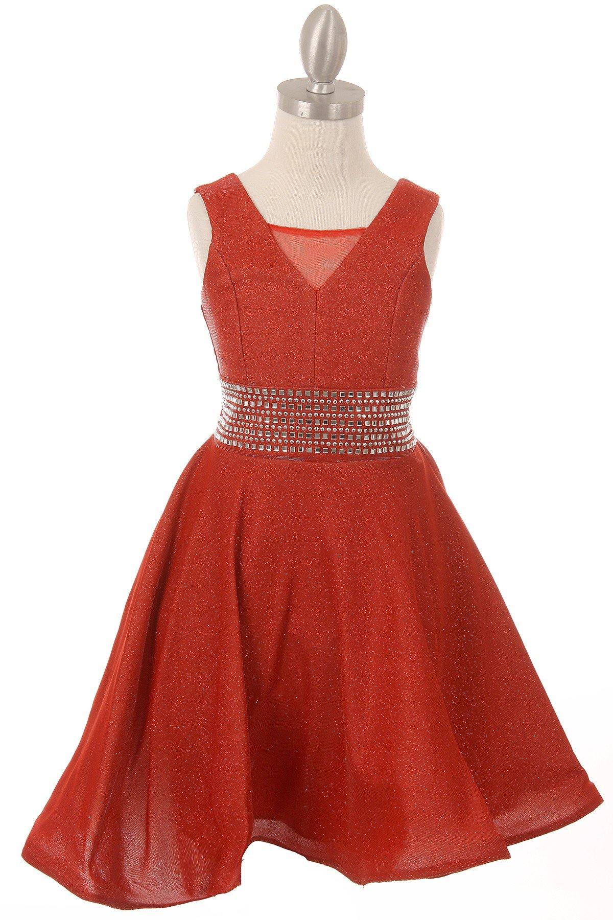 Short Sparkle Flower Girl Dress