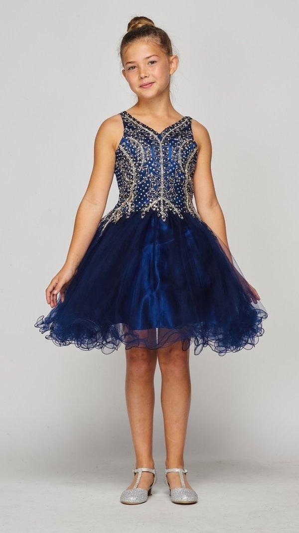 Short Tulle Dress Sleeveless Flower Girl