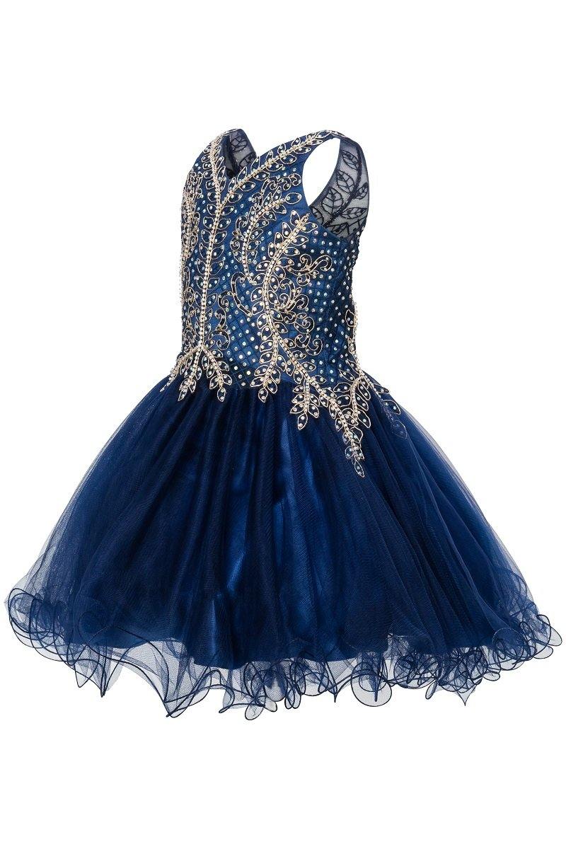 Short Tulle Dress Sleeveless Flower Girl