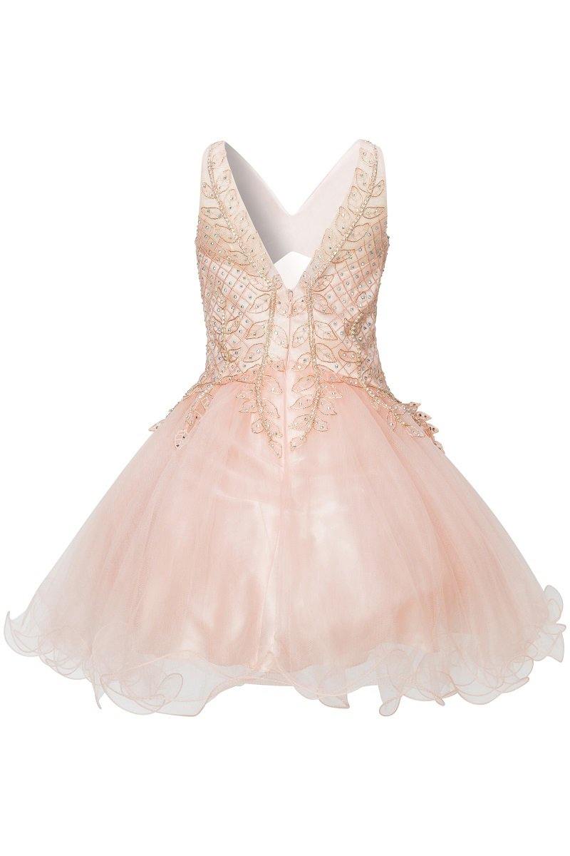 Short Tulle Dress Sleeveless Flower Girl