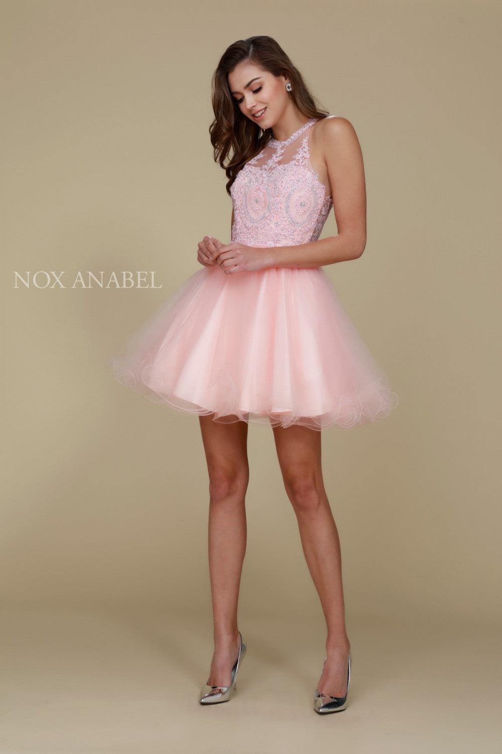 Short Tulle Prom Homecoming Dress - The Dress Outlet Nox Anabel