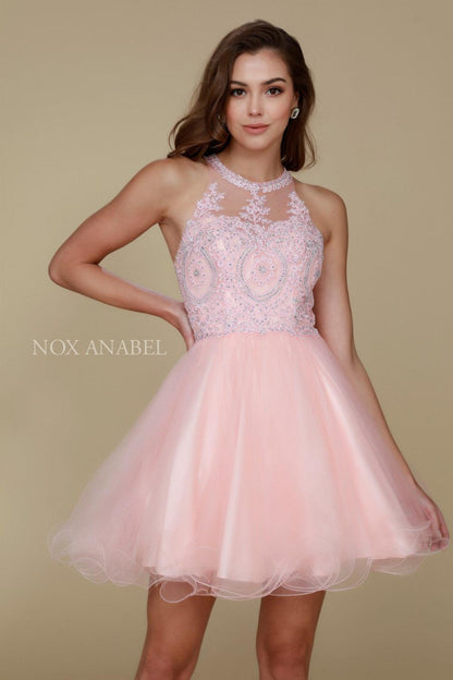 Short Tulle Prom Homecoming Dress - The Dress Outlet Nox Anabel