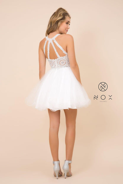 Short Tulle Prom Homecoming Dress - The Dress Outlet Nox Anabel