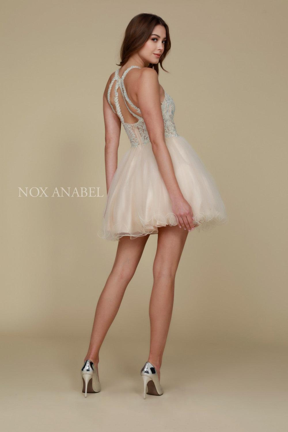 Short Tulle Prom Homecoming Dress - The Dress Outlet Nox Anabel