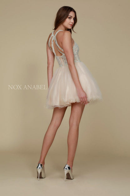 Short Tulle Prom Homecoming Dress - The Dress Outlet Nox Anabel