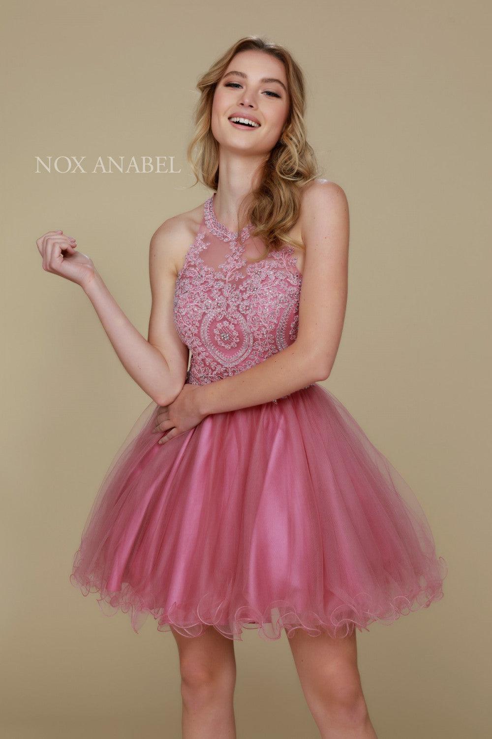 Short Tulle Prom Homecoming Dress - The Dress Outlet Nox Anabel