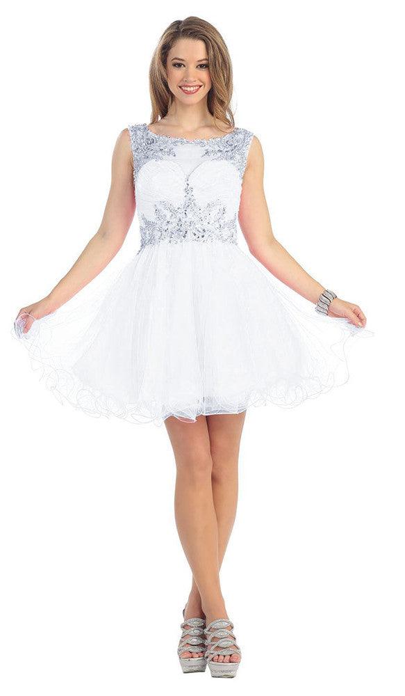 Short Wedding Plus Size Dress - The Dress Outlet May Queen