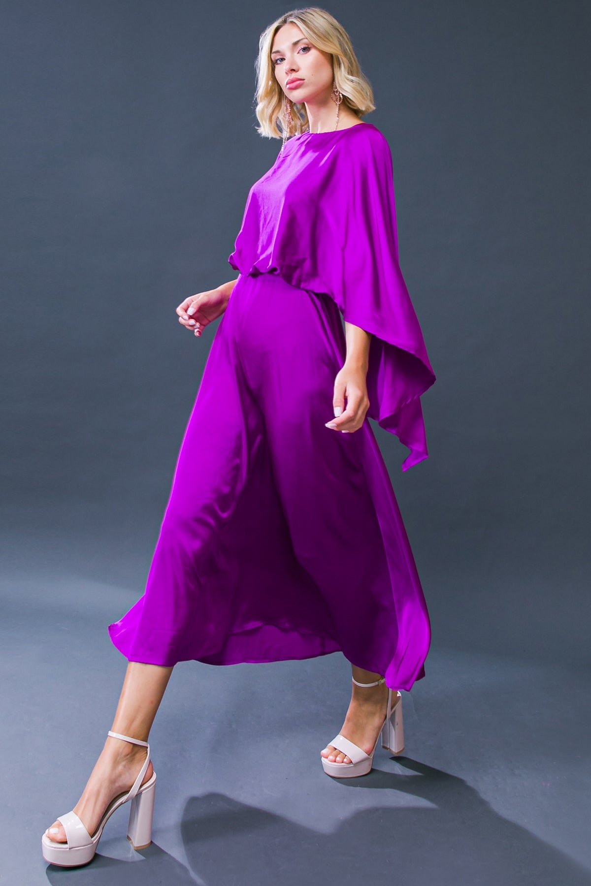 Cocktail Dresses Tea Length Cocktail Formal Dress Flying Tomato ID20435 Orchid