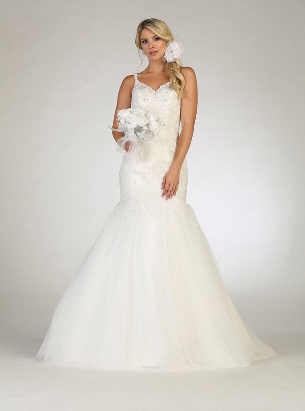 Simple Wedding Long Dress Bridal Mermaid Gown