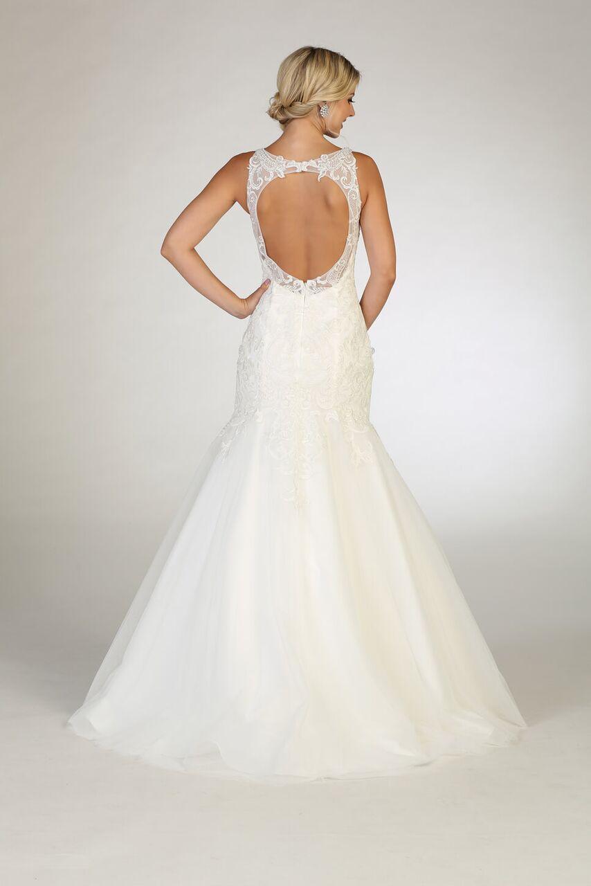 Simple Wedding Long Dress Bridal Mermaid Gown - The Dress Outlet May Queen