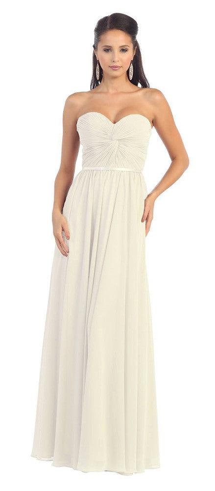 Simple Wedding Plus Size Long Gown
