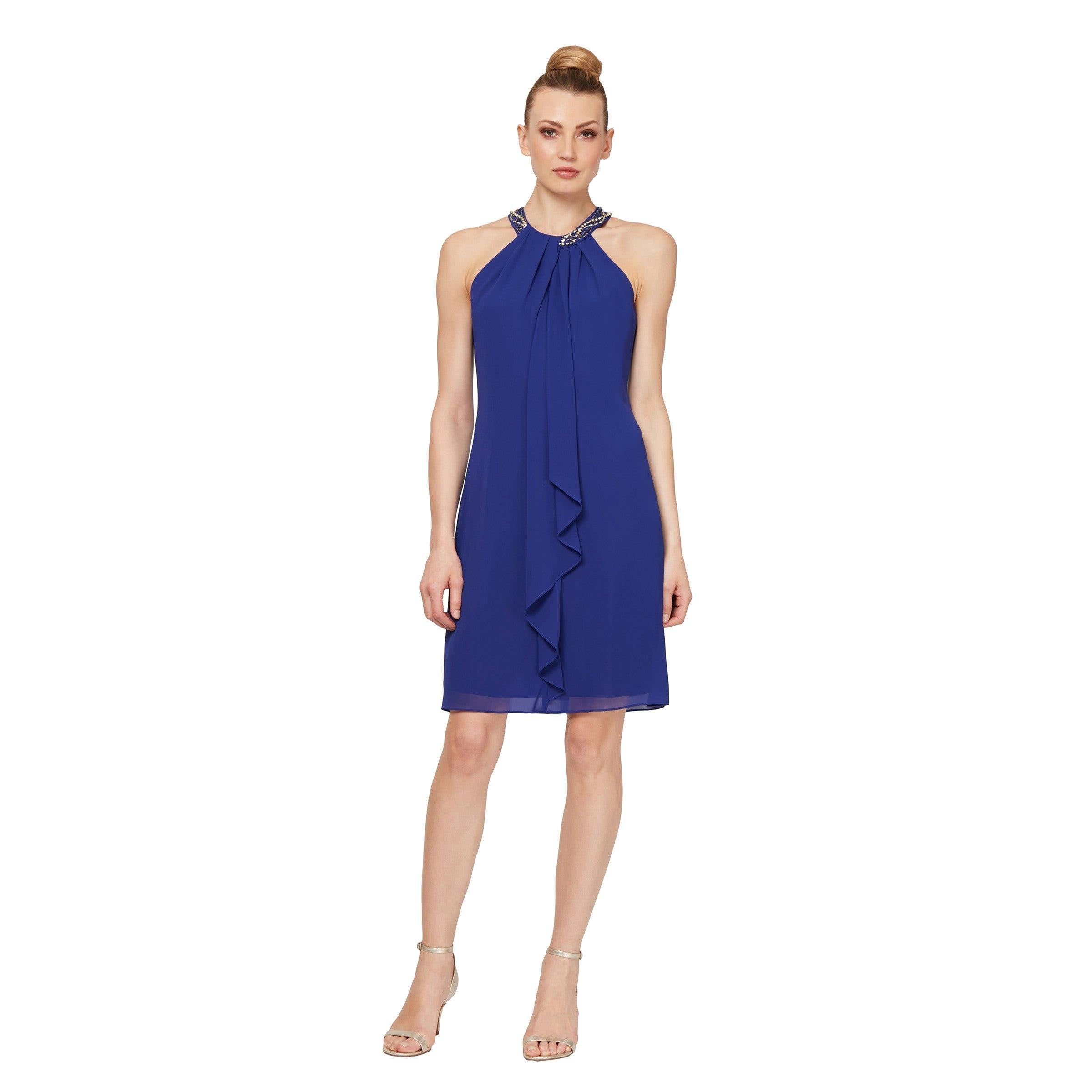 Cocktail Dresses Short Beaded Ruffle Cocktail Dress Iris