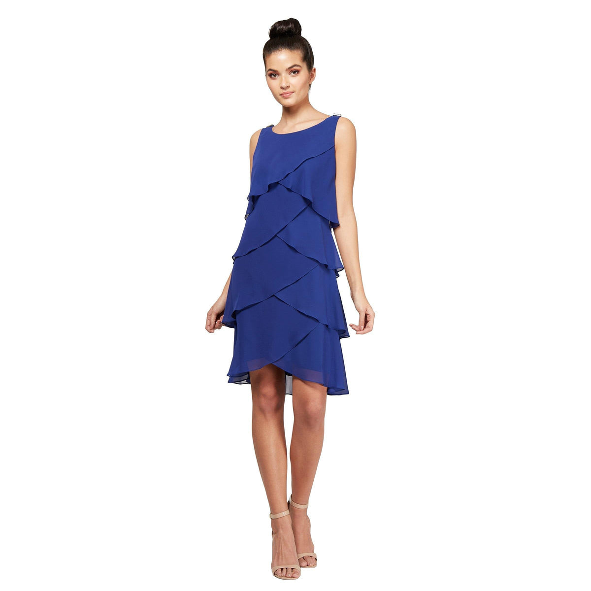 sachin and babi light blue dress Cheap Short Cocktail Party Dress Slit Simple Sexy Fit And Flare Backless  Semi Formal Dresses One Shoulder 545191609 main image 0