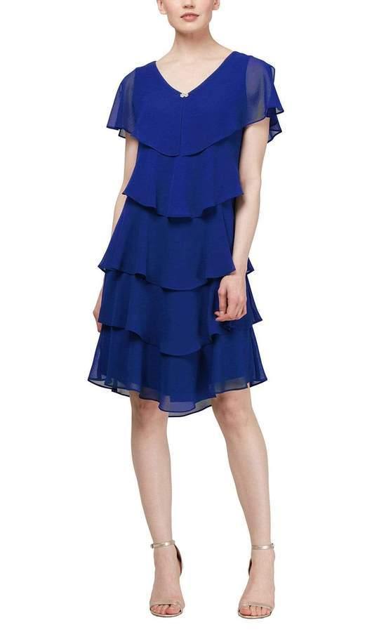 Cobalt SL Fashions 1175251 Short Formal Dress for $109.0 – The Dress Outlet