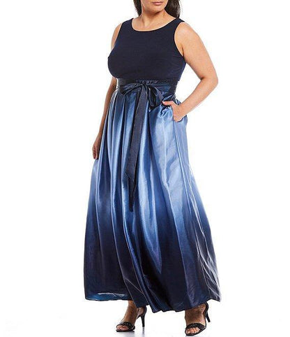 SL Fashion Long Formal Plus Size Dress 619435M - The Dress Outlet