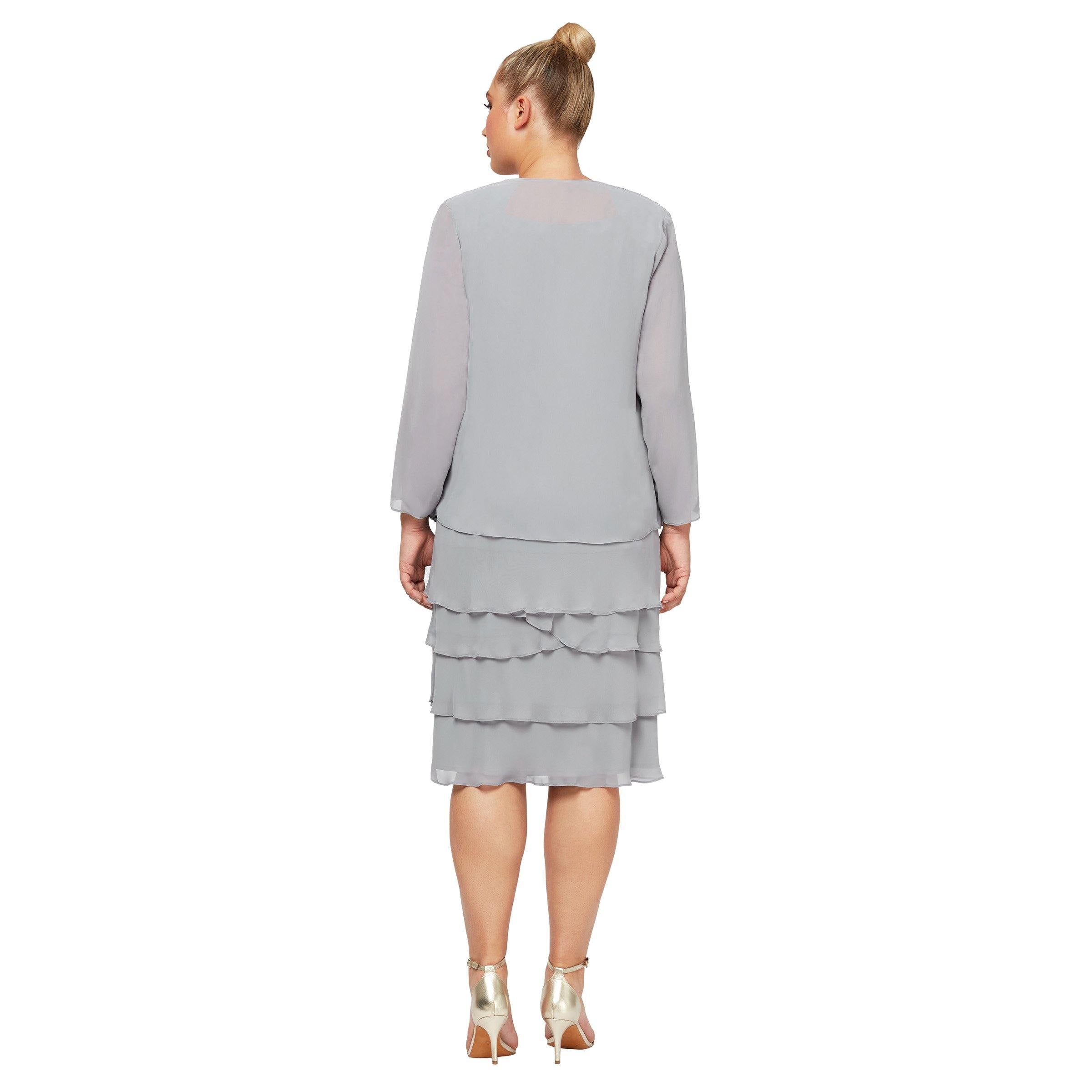 SL Fashions Short Mother of the Bride Dress 622372 - The Dress Outlet