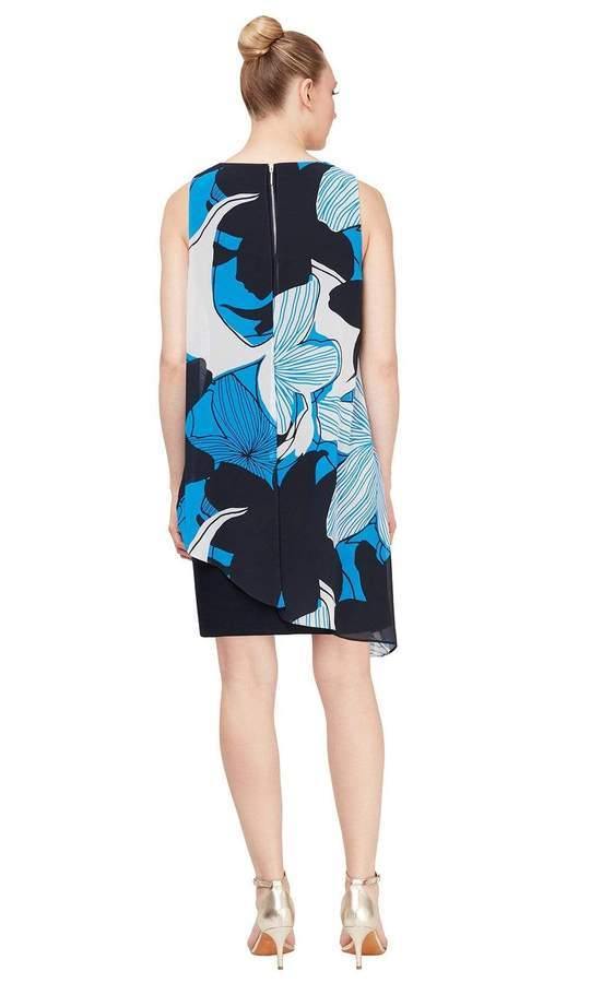 SL Fashions 9171300 Floral Short Dress