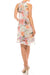 SLNY Short Multi Floral Print Chiffon Layered Dress - The Dress Outlet