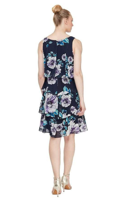 SL Fashion Floral Short Dress 9171740 - The Dress Outlet