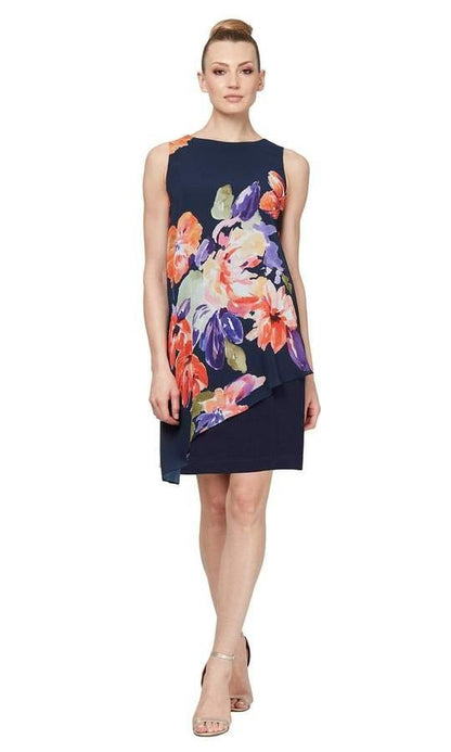 SL Fashion Floral Print Short Dress 9177308 - The Dress Outlet