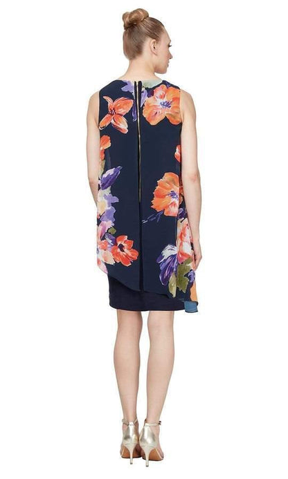 SL Fashion Floral Print Short Dress 9177308 - The Dress Outlet