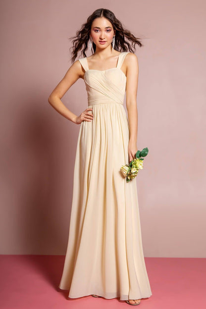 Sleeveless Chiffon Long Formal Dress - The Dress Outlet Elizabeth K