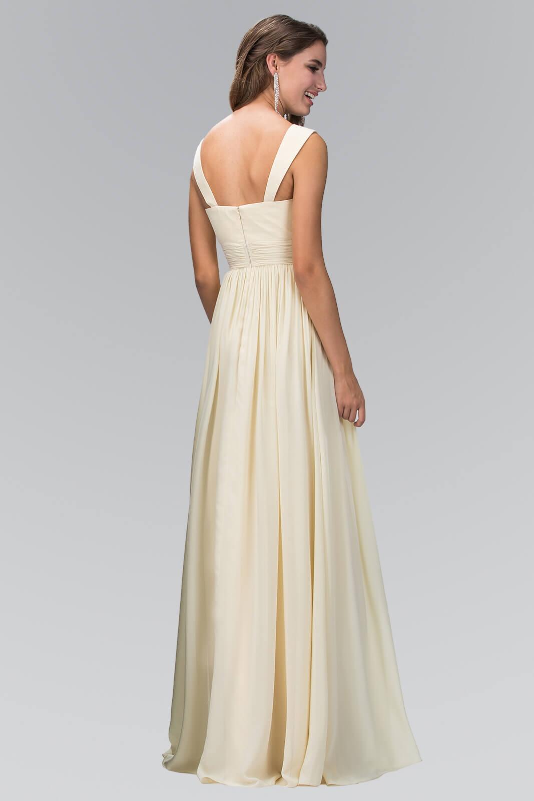 Red Sleeveless Chiffon Long Formal Dress