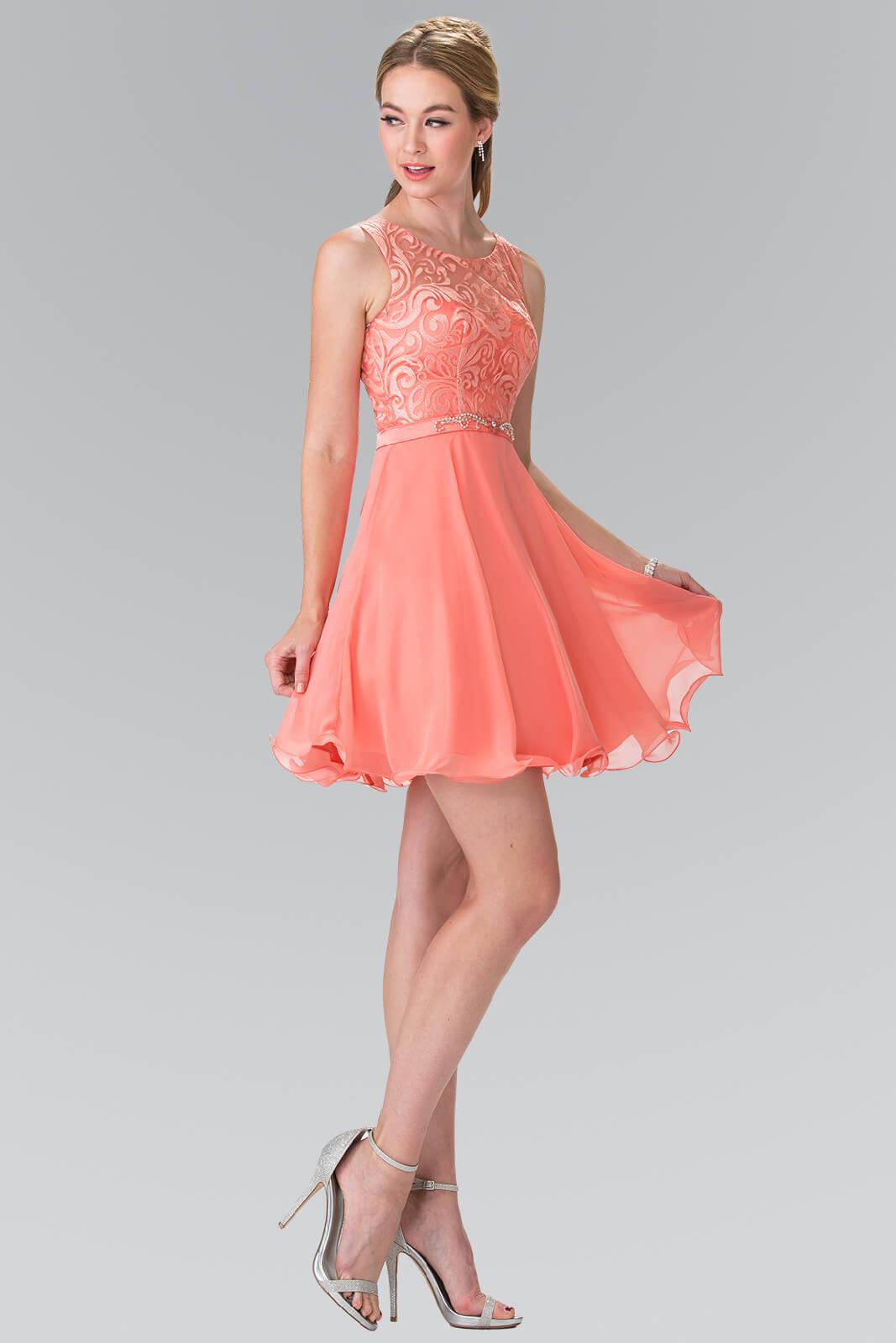 Silver Sleeveless Cocktail Dress Prom Short