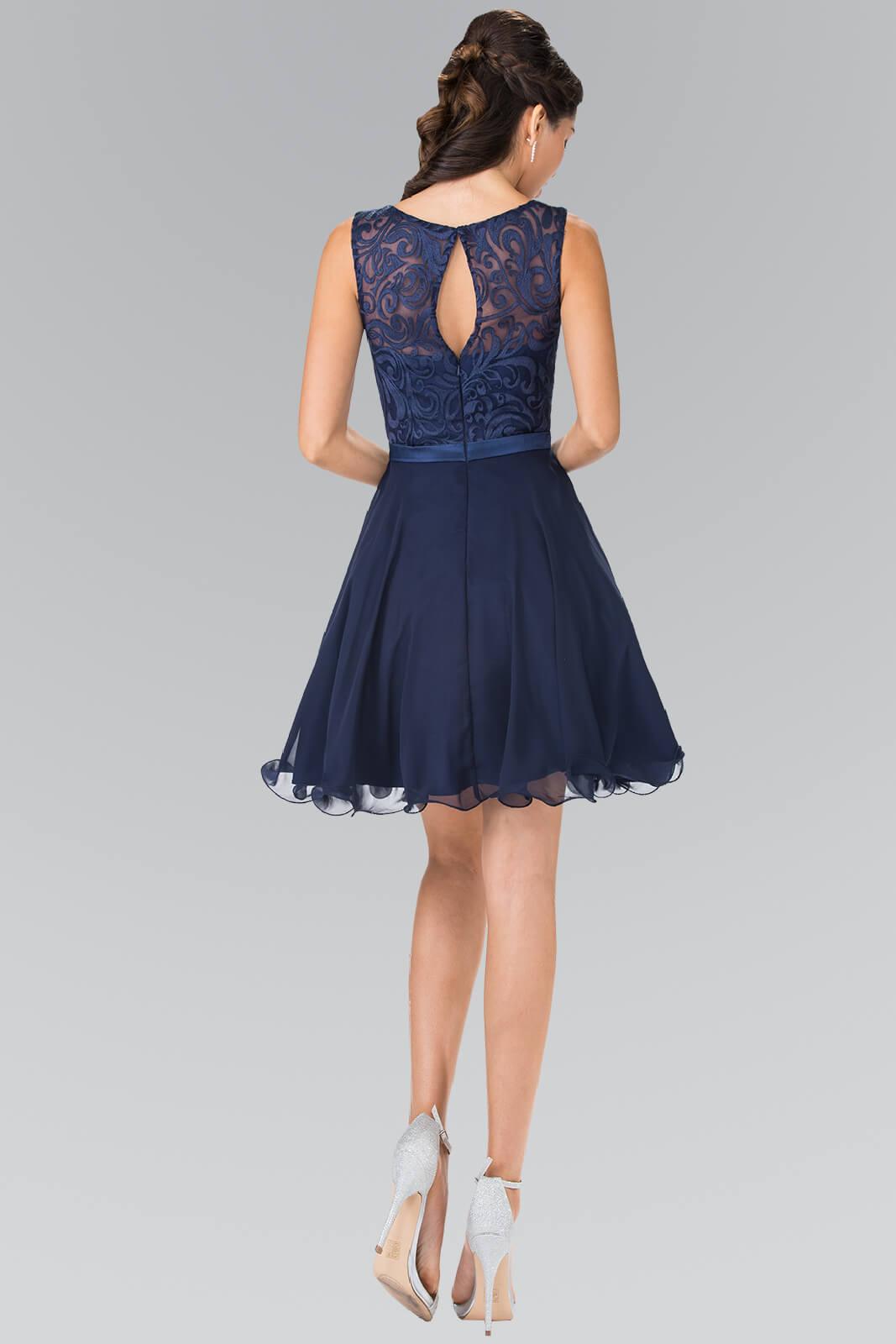 Silver Sleeveless Cocktail Dress Prom Short