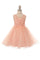 Sleeveless Embellished Short Party Flower Girls Dress - The Dress Outlet Cinderella Couture