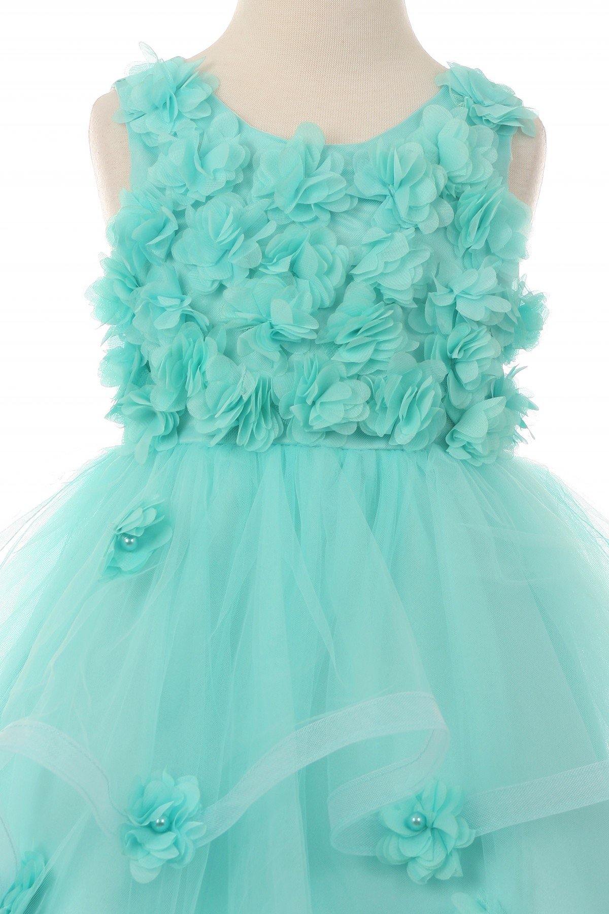 Sleeveless Embellished Short Party Flower Girls Dress | Dress Outlet ...