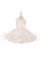 Sleeveless Flower Girls Dress Embroidered Bodice - The Dress Outlet Cinderella Couture