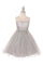 Sleeveless Illusion Neckline Sparkle Flower Girl Dress - The Dress Outlet Cinderella Couture