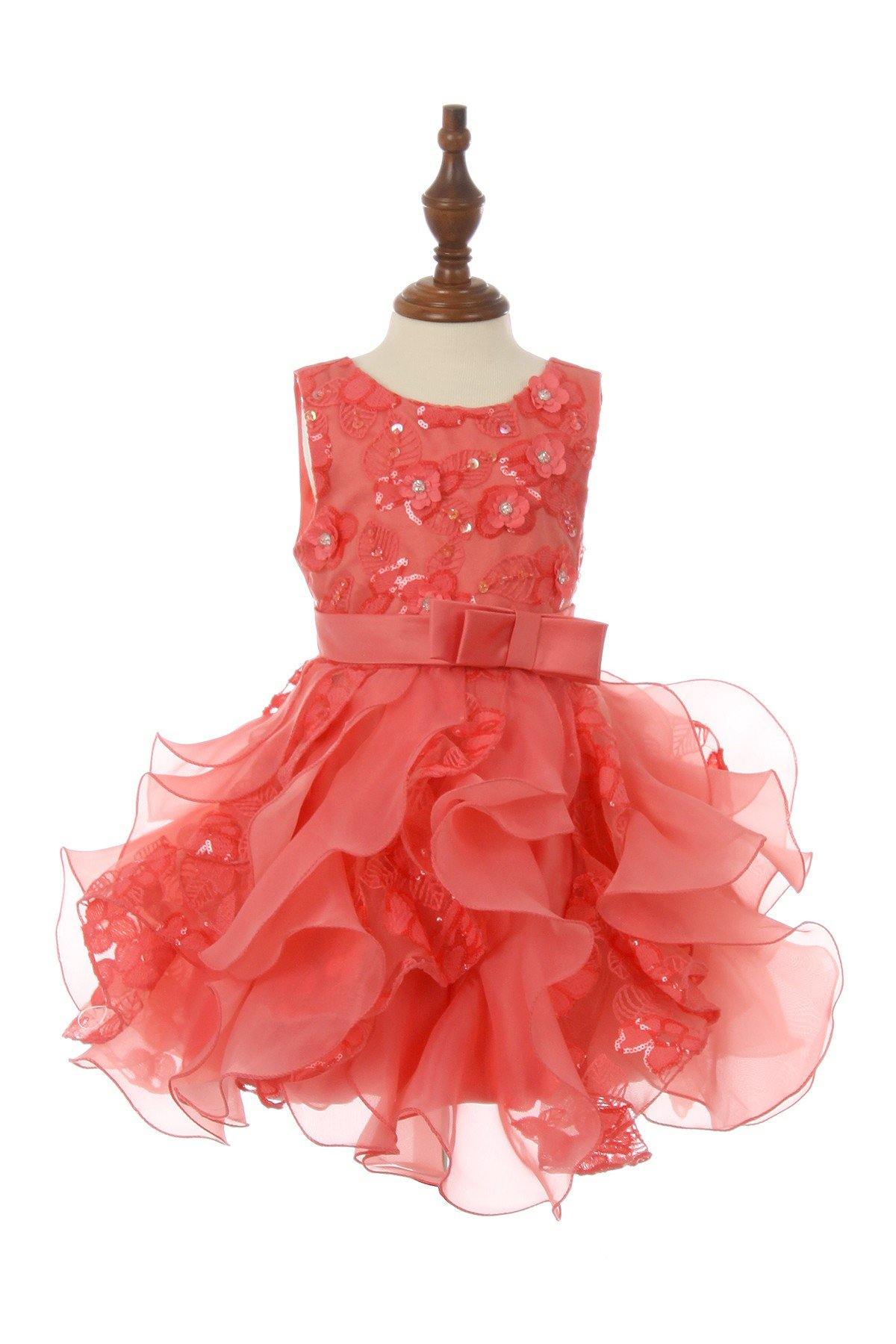 Sleeveless Lace Top Baby Flower Girls Dress - The Dress Outlet Cinderella Couture