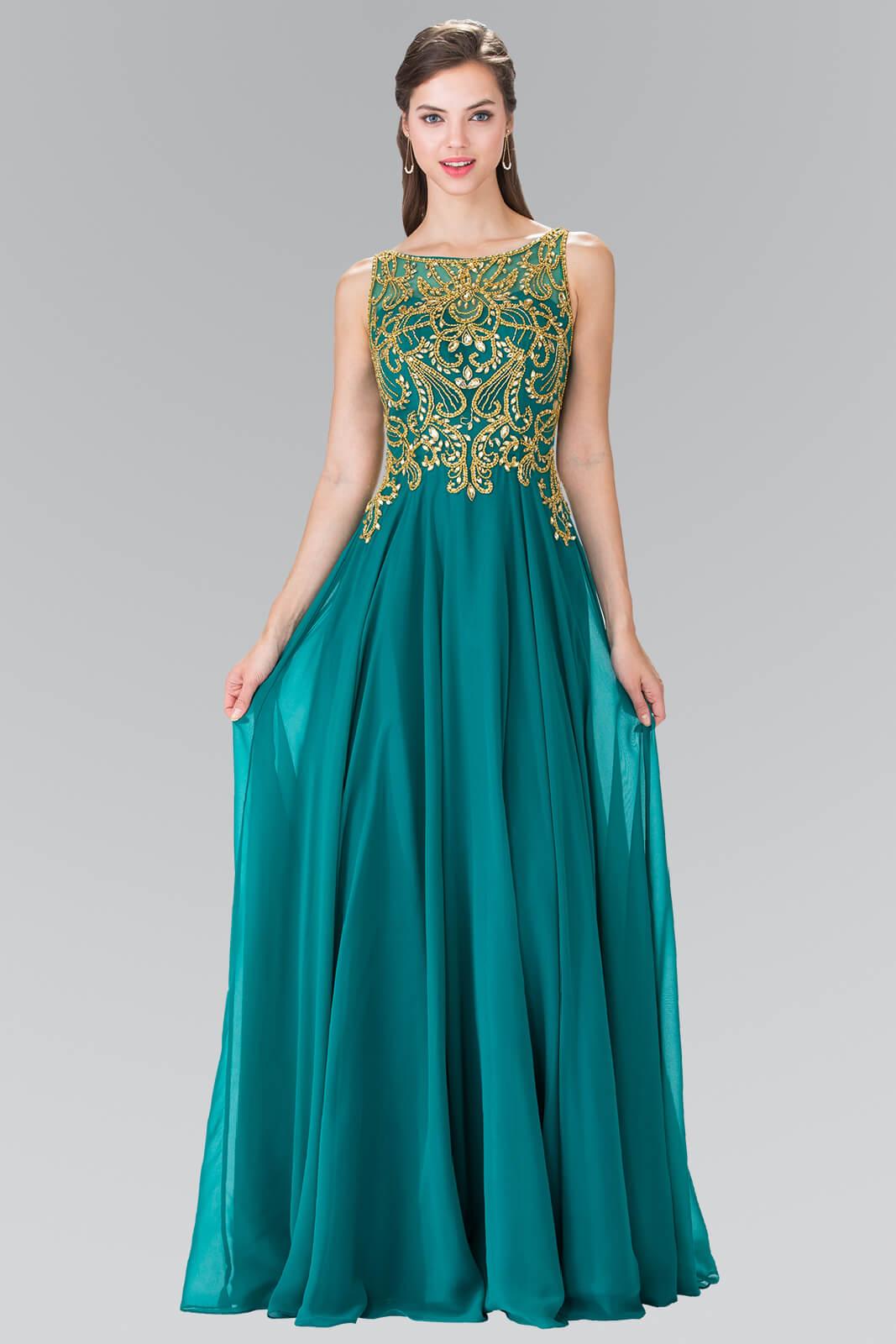 Sleeveless Long Prom Dress Evening Gown - The Dress Outlet Elizabeth K