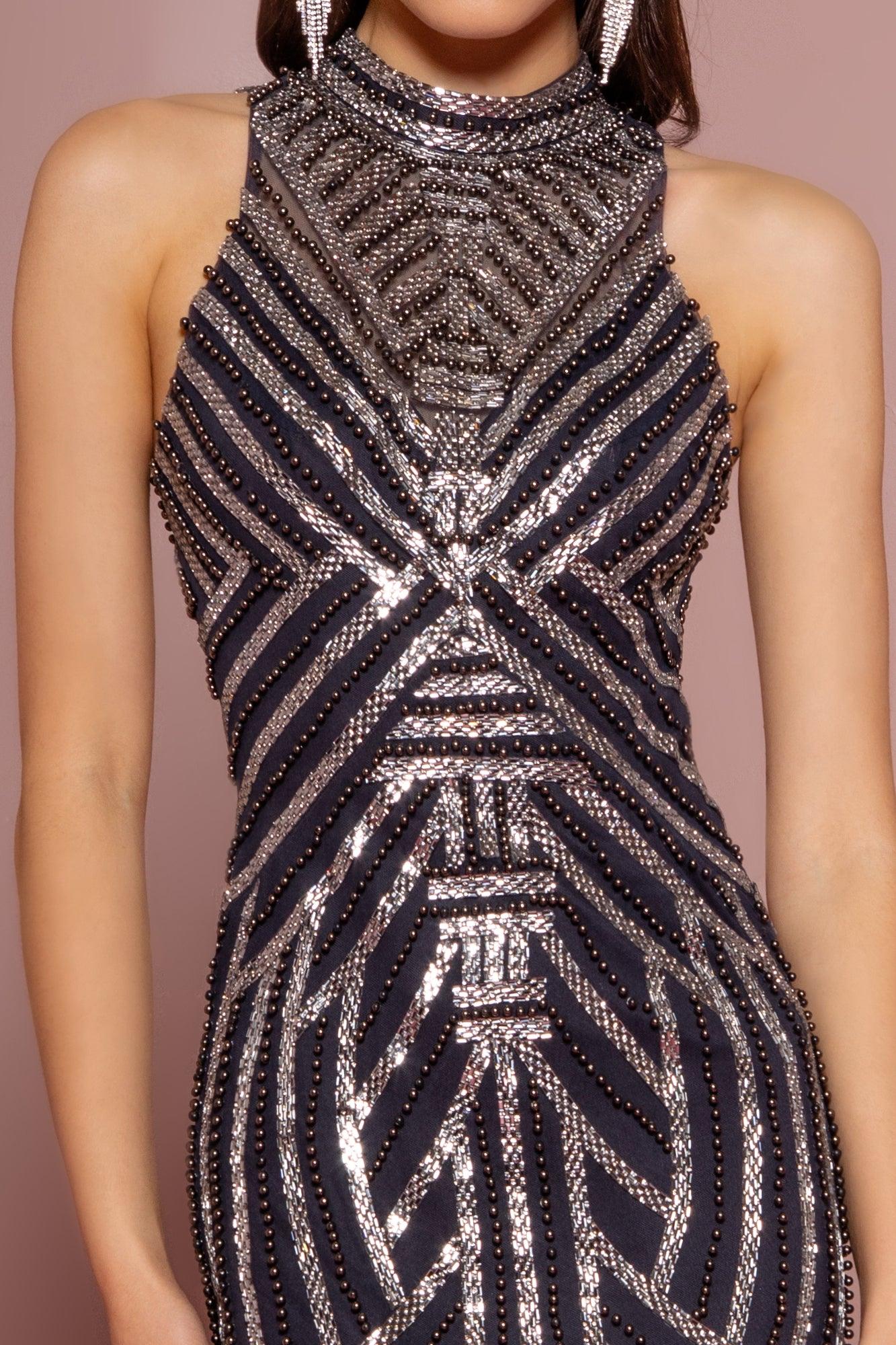 Sleeveless Long Prom Dress Evening Gown