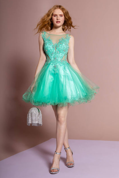 Sleeveless Prom Short Dress Homecoming - The Dress Outlet Elizabeth K