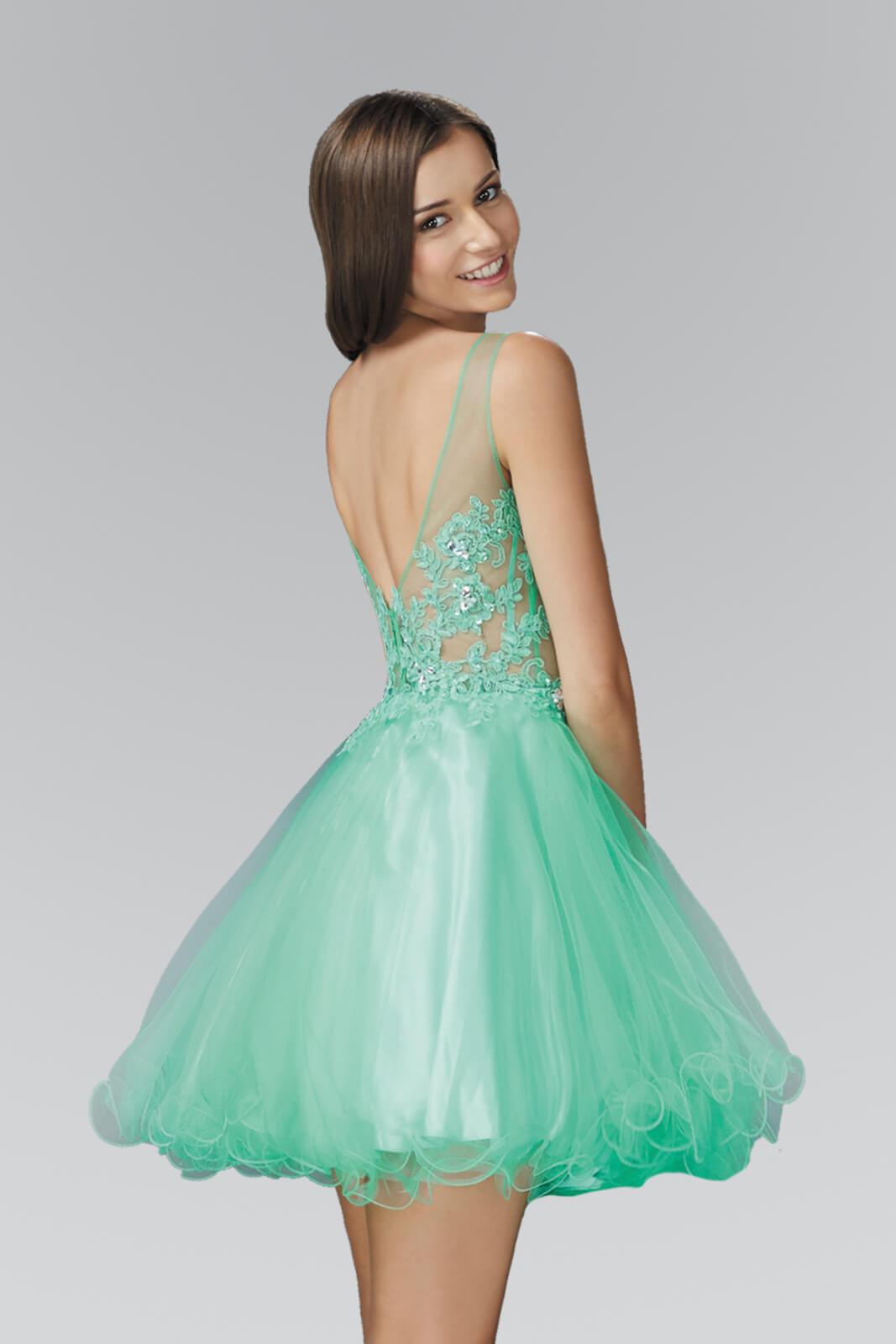 Sleeveless Prom Short Dress Homecoming - The Dress Outlet Elizabeth K