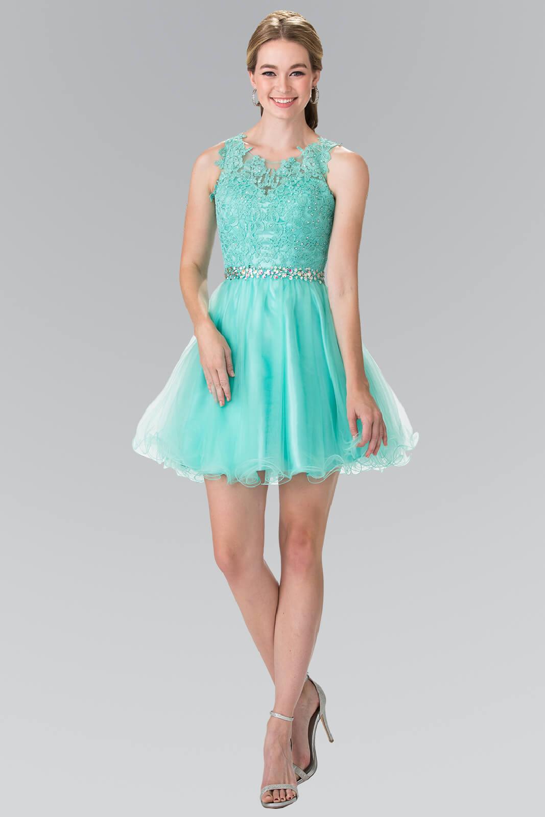 Sleeveless Prom Short Dress Homecoming - The Dress Outlet Elizabeth K