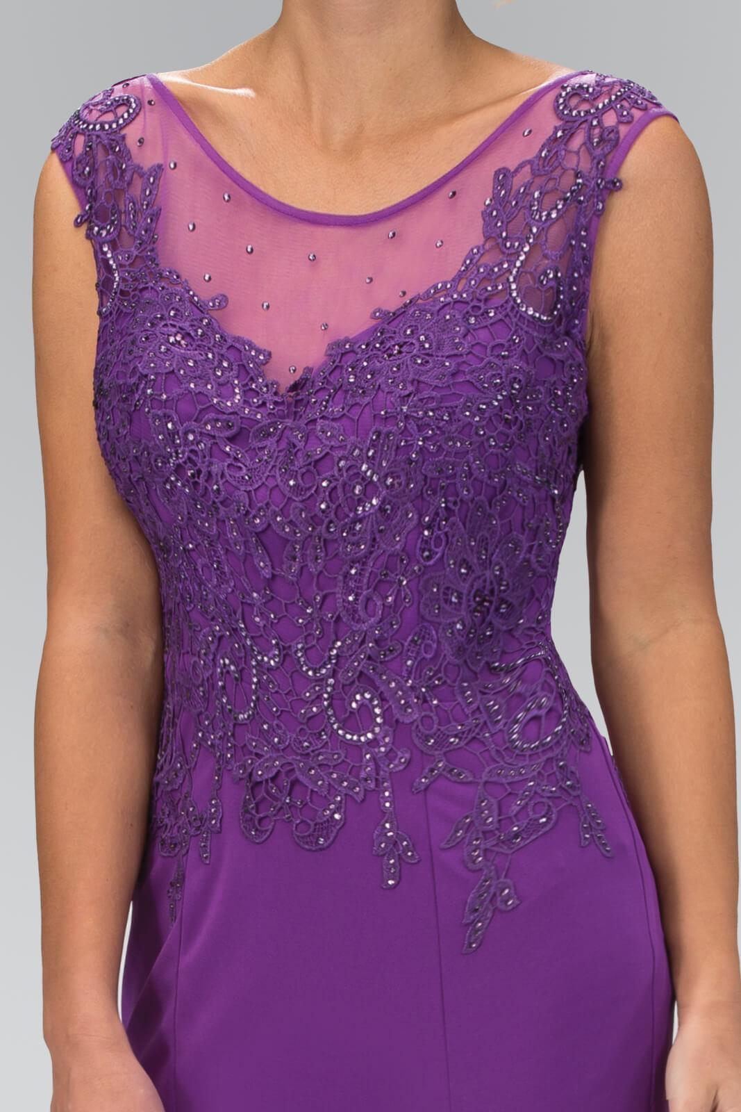 Sleeveless Rome Jersey Long Prom Dress Formal