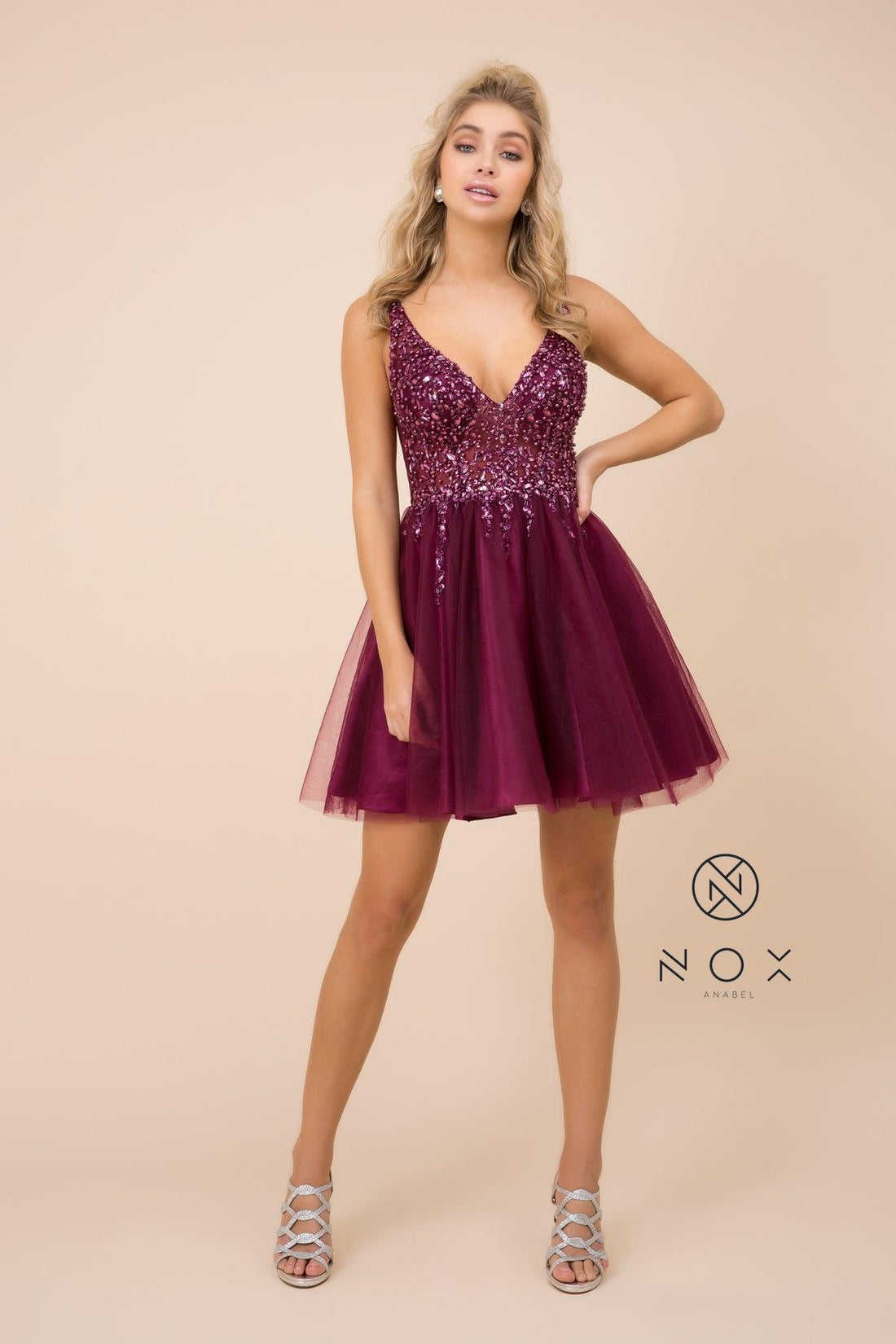Glorious Straps Sleeveless Short Prom Dress Online Knee-Length