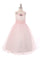 Soft Tulle with Floral Detailing Flower Girls Dress - The Dress Outlet Cinderella Couture