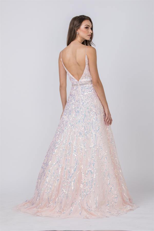 Spaghetti Strap Long Prrom Dress