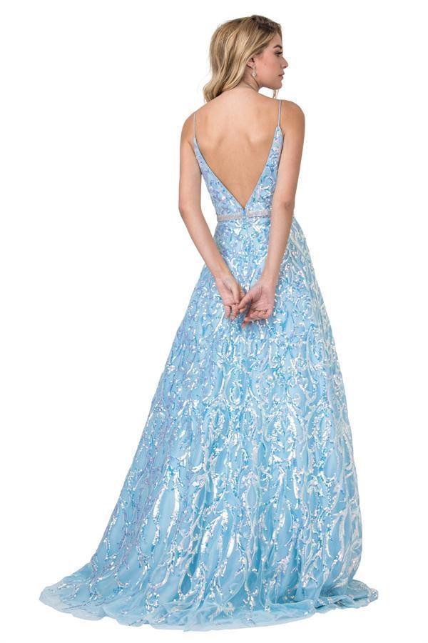 Spaghetti Strap Long Prrom Dress | The Dress Outlet Spaghetti Strap Long Prrom Dress | The Dress Outlet