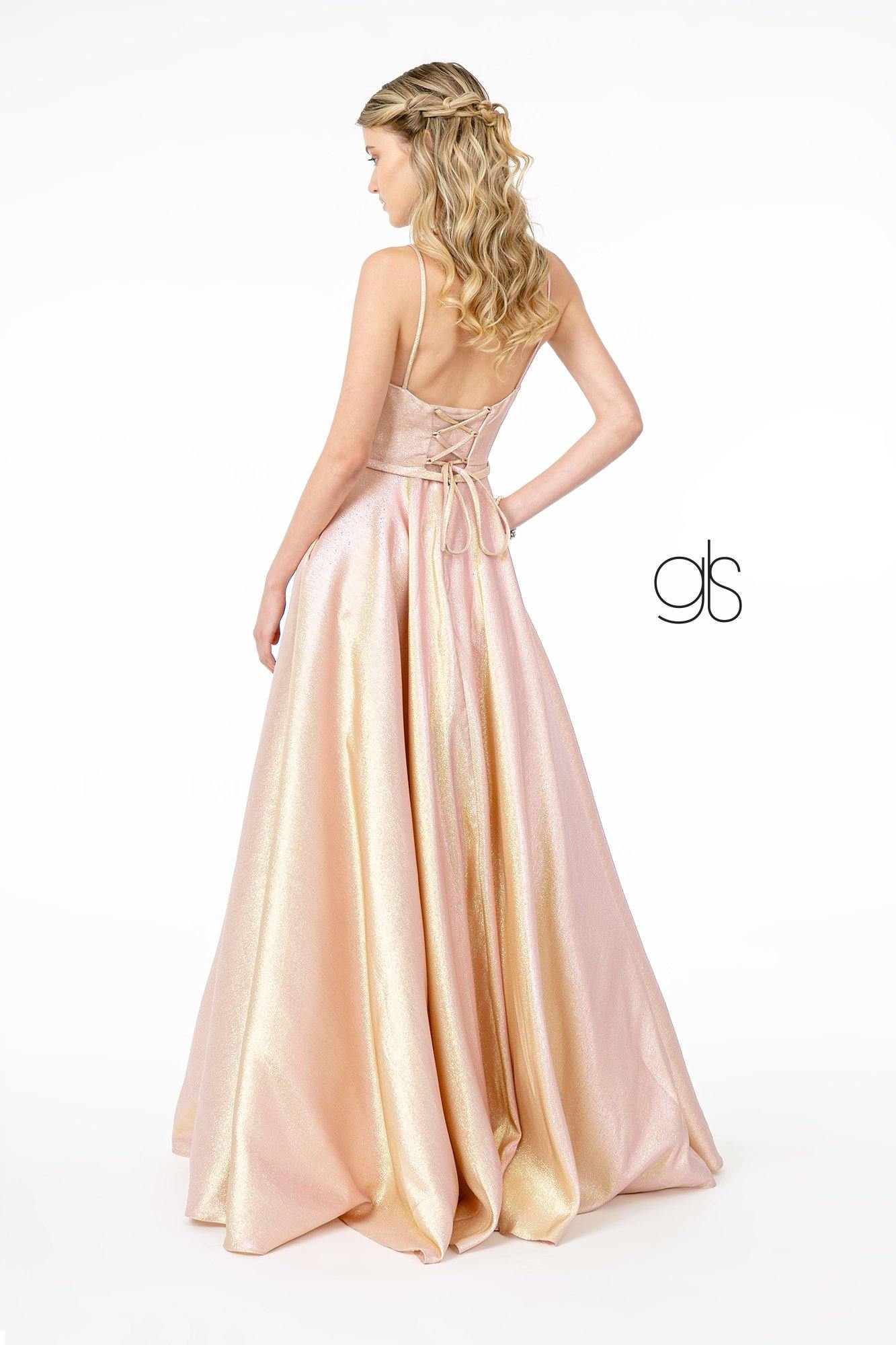 Spaghetti Strap Sweetheart A-Line Long Prom Dress