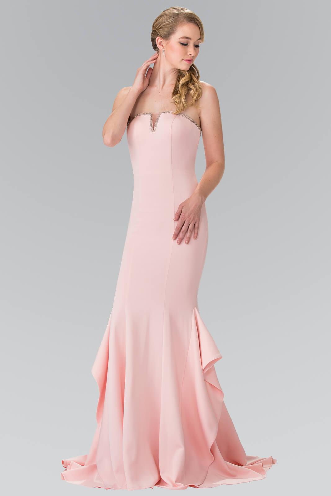 Strapless Long Prom Dress Formal Evening Gown