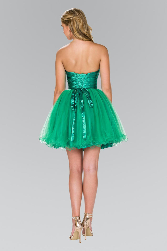 Strapless Prom Short Dress Homecoming - The Dress Outlet Elizabeth K