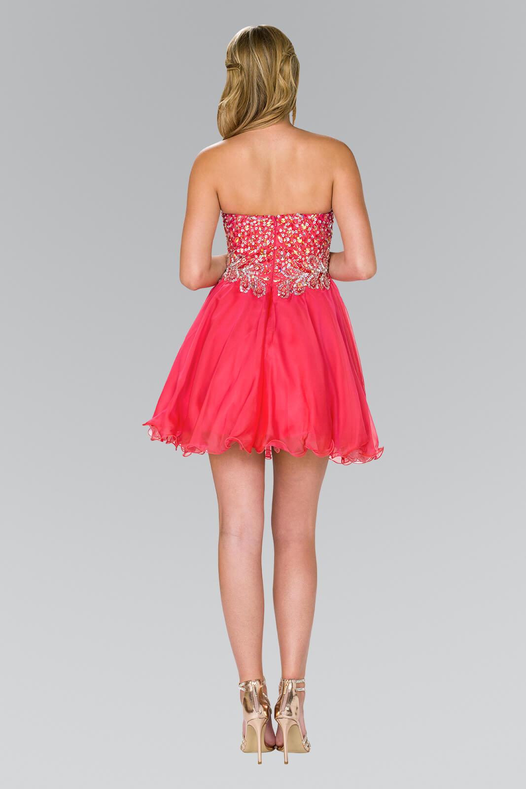 Strapless Prom Short Dress Homecoming