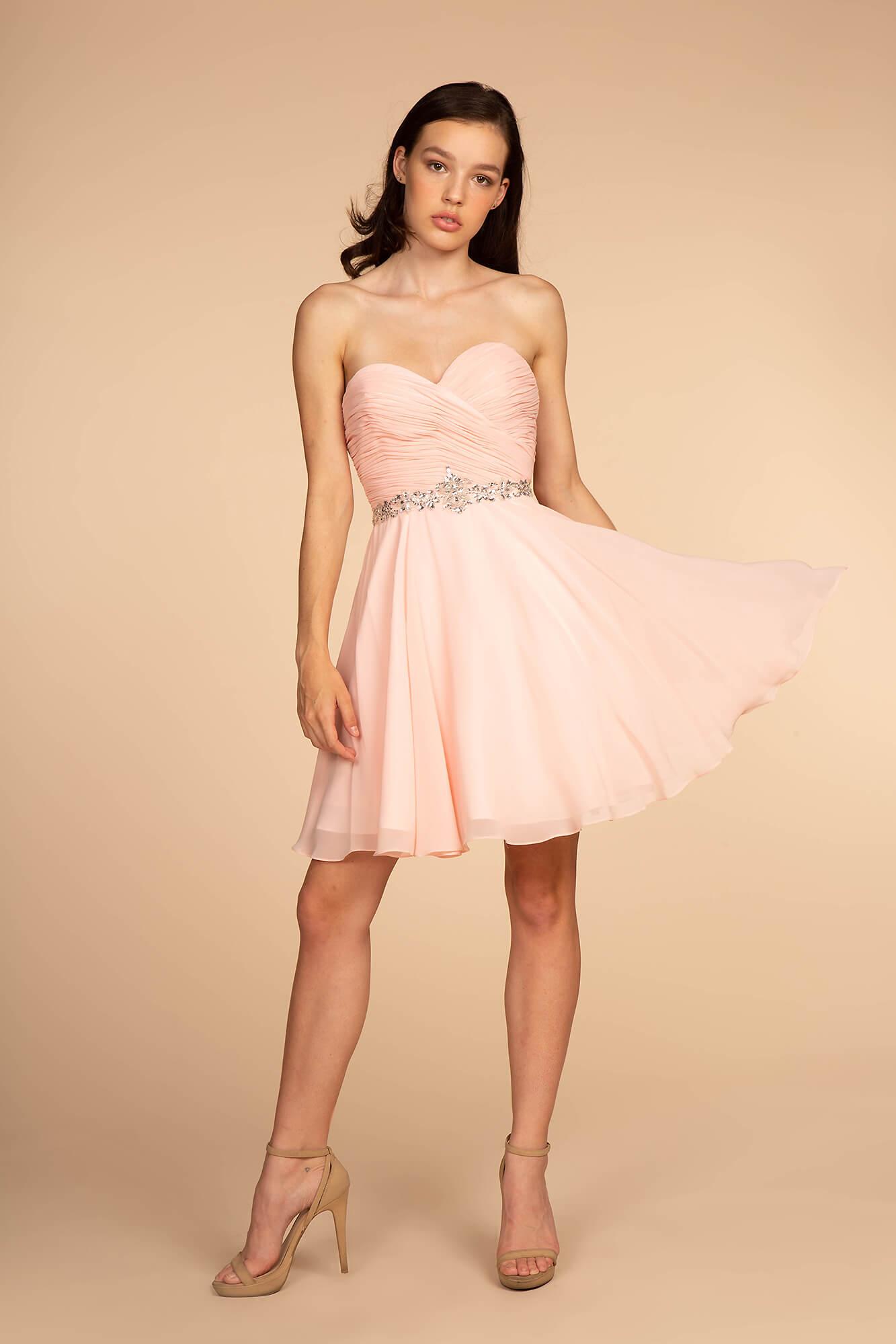 Strapless Short Cocktail Dress Formal - The Dress Outlet Elizabeth K