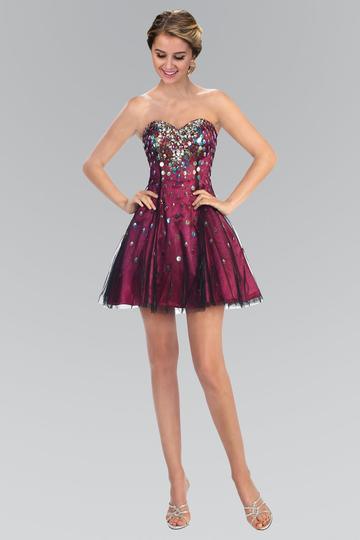 Strapless Short Prom Dress Formal Homecoming - The Dress Outlet Elizabeth K